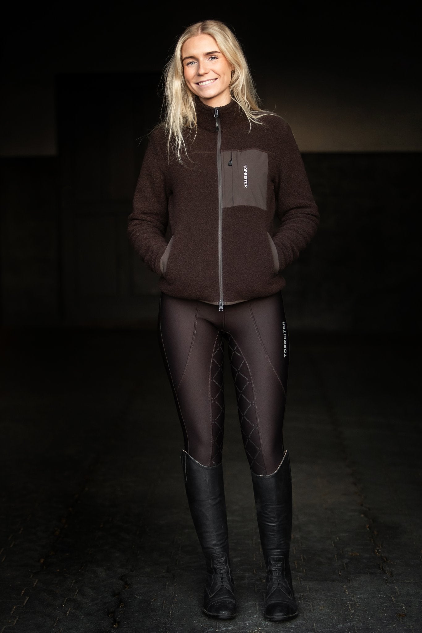 TR Kara Competition Leggings Mörkbrun