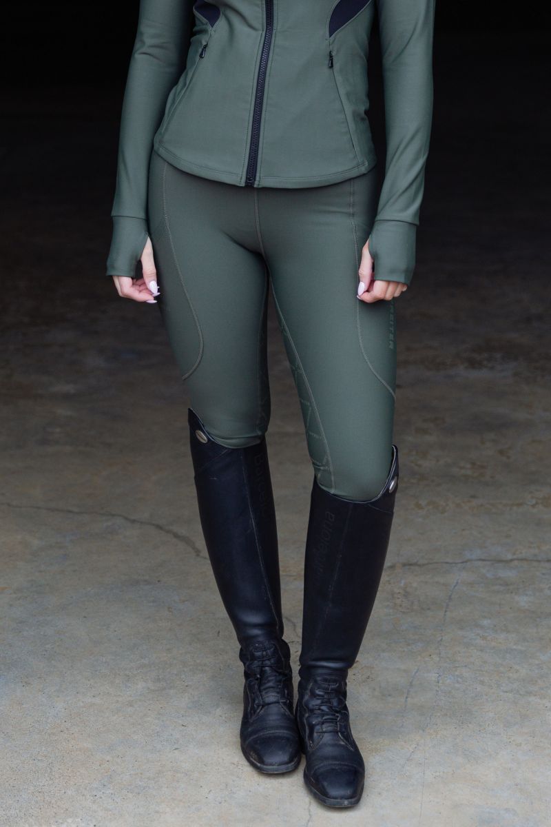 Top Reiter Leggings "Kvík" Mossgrön