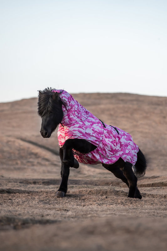 Eksemtäcke Top Reiter Camo Pink
